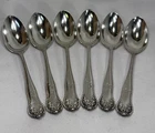 6 LANCASTER by Gorham Sterling Silver Teaspoons 5.7/8" Monogram 150.8 GRAMS