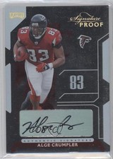 2006 Playoff NFL Playoffs Gold Signature Proof 22/25 Alge Crumpler #2 Auto 9ai