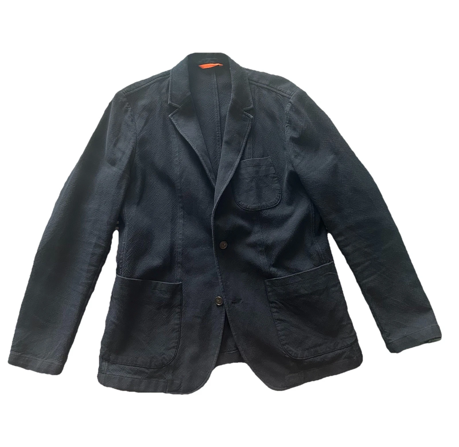 Jack Spade Men’s Cotton Faded Dark Blue Blazer Size 42