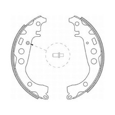 Bremsbackensatz hinten für Toyota Celica T23 IQ J1 Prius W2 Yaris P1 | 24225875