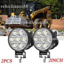 Mini Round LED WORK LIGHTS Fit CAT Skid loader 259D3 236D3 262D 259D 272D2 XHP