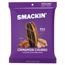 Semillas de girasol SMACKIN' Canela Churro 4 oz Keto Hechas en Estados Unidos