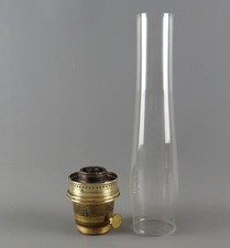 Vintage Brass Aladdin Model 23 Oil Lamp Burner, Flame Spreader, Loxon Chimney