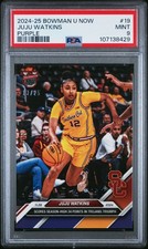 PSA 9 JuJu Watkins 2024 Bowman University Now #19 Purple #13 of 25 Rookie Card