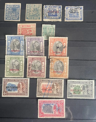 INDIA Jaipur selection - earlies / Revenues / Service - mint and used