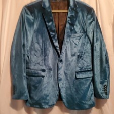 Coofandy bluel Velvet Like Fabric Sports Coat