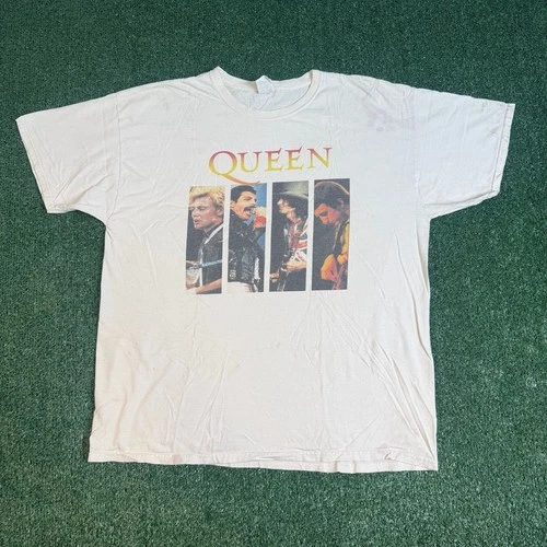 Fruit Of The Loom Queen Band T-Shirt Size XL White - product listing photo