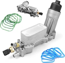 926-959 Aluminum Engine Oil Cooler w/ Adapter Gaskets Kit for Dodge 2017-2018