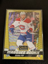 2024-25 O-Pee-Chee Platinum - Marquee Rookies Joshua Roy #208 Neon Yellow Surge