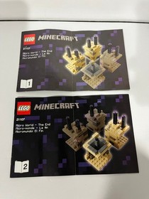 Lego Minecraft 21107 The End Micro World 2014 100% Complete w/ Instructions