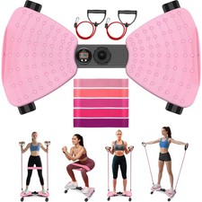 Waist Twister Machine Exercise, Adjustable Ab Twister Board with Digital Disp...