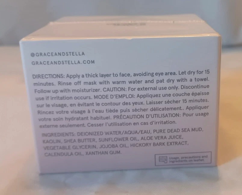 Grace & Stella Face Mask, Dead Sea Mud Mask, 4 fl oz  / 120 ml - Image 2 of 3