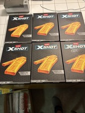 Lot of 6 Boxes Zuru X Shot Pro Series 1 Half Clip 1 Full Clip Each NEW SEALED