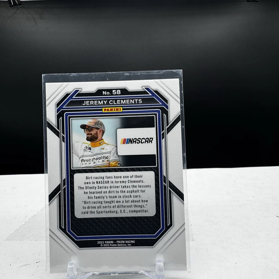 2023 Panini Prizm Racing NASCAR #58 Jeremy Clements Base Set - Image 2 of 2