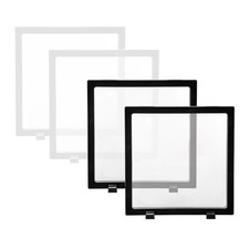 4 Pcs 3D Floating Display Case Frame Display Holder Stands Transparent PE Fil...