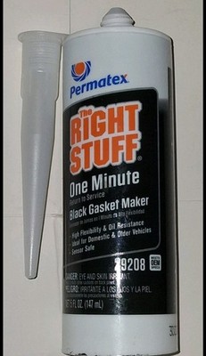 Permatex 29208 The Right Stuff Black 1 Minute Gasket Maker, 5 OZ  X 6 Brand New