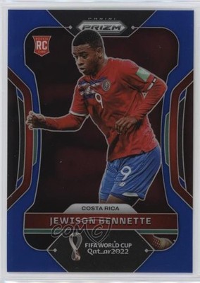 2022 Panini Prizm World Cup Qatar Blue Prizm 26/299 Jewison Bennette #292 14mf
