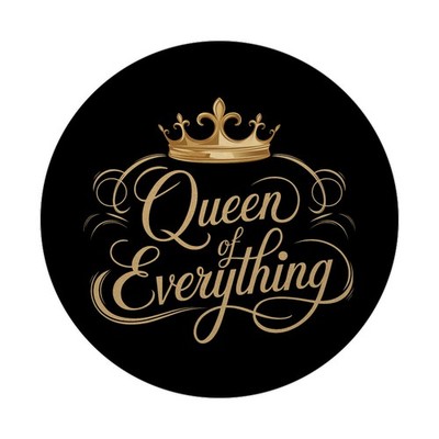 Goldene Krone Queen of Everything Magnet