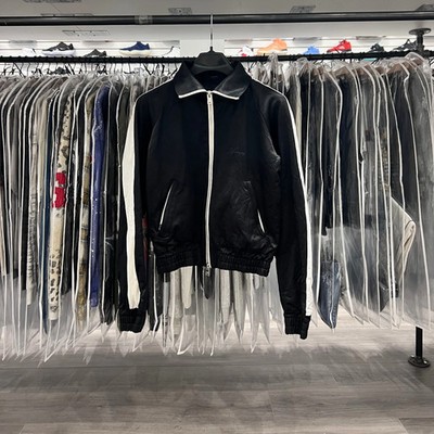 Amiri Silk Collared Zip Up Jacket Black (Lightly Worn)