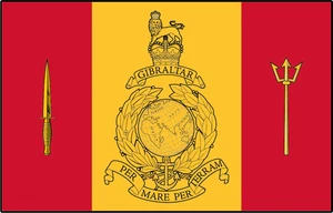 Royal Marines 43 Commando Fleet Protection Flag Self Adhesive Vinyl Sticker