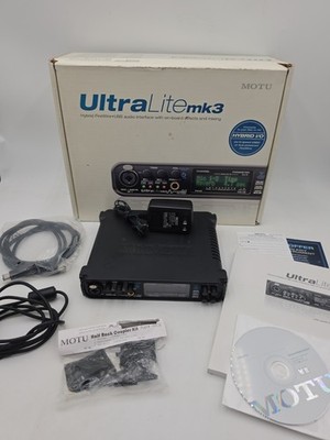 MOTU UltraLite mk3 Hybrid Audio Interface w/ Box, Manual, CD, Power Supply