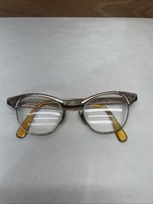 Vintage American Optical 146 Alum. 5 1/2 Women  s Cats Eye Glasses