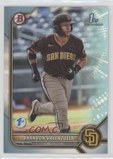 2022 Bowman 1st Edition Sky Blue Foil Brandon Valenzuela #BPPF-28 0q4s