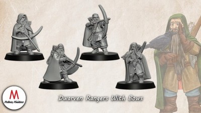 Zwerge Dwarf tabletop 28mm fantasy hobbit Mittelerde Medbury Miniatures