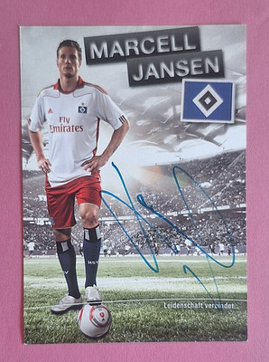 HSV Autogrammkarte Marcell Jansen-2010/11-Fly Emirates-Hamburger SV