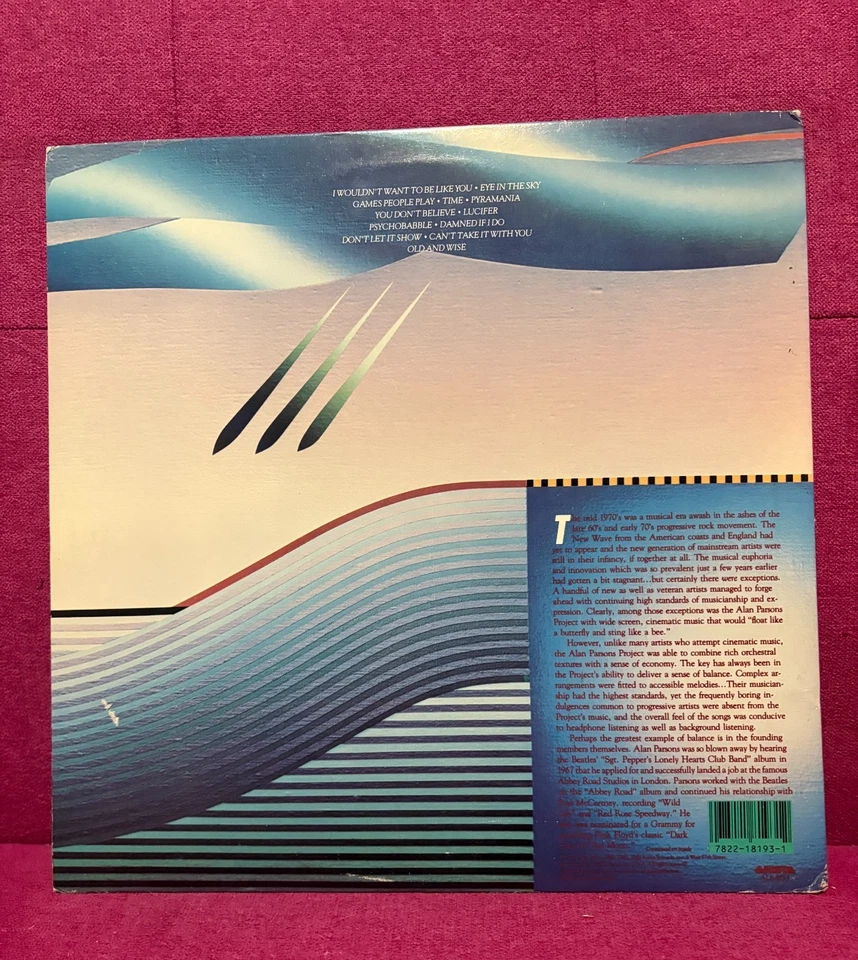 THE ALAN PARSONS PROJECT-The Best Of-Vinyl LP-1983 Arista - Image 2 of 2