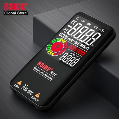 Digital Multimeter Color LCD Display 9999 Count Auto Range Tester