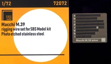 SBS Models 1/72 MACCHI M.39 RIGGING WIRE Photo Etch Set