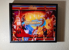 Arte de pared Pinball - "Fast Break - NBA 50" - 1997 - Vidrio trasero iluminado LED