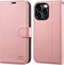 OCASE for iPhone 15 Pro Max Case, Premium PU Leather Wallet Case Flip Phone Cove