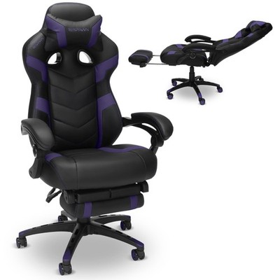 RESPAWN 110Pro Gaming Chair with Footrest Ergonomic Reclining Office Desk Purple