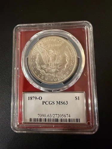 1879-O $1 MORGAN DOLLAR - PCGS MS-63 No reserve Beautiful toning