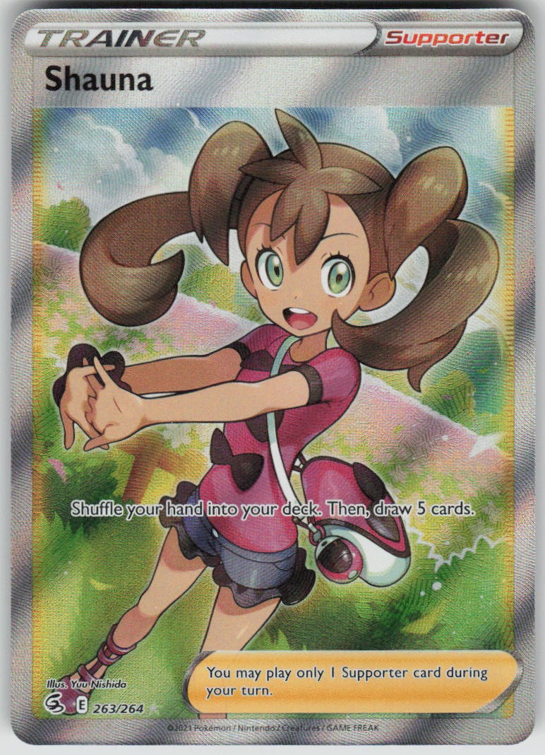 Pokemon Shauna (Full Art) Ultra Rare SWSH08: Fusion Strike 263/264 NM