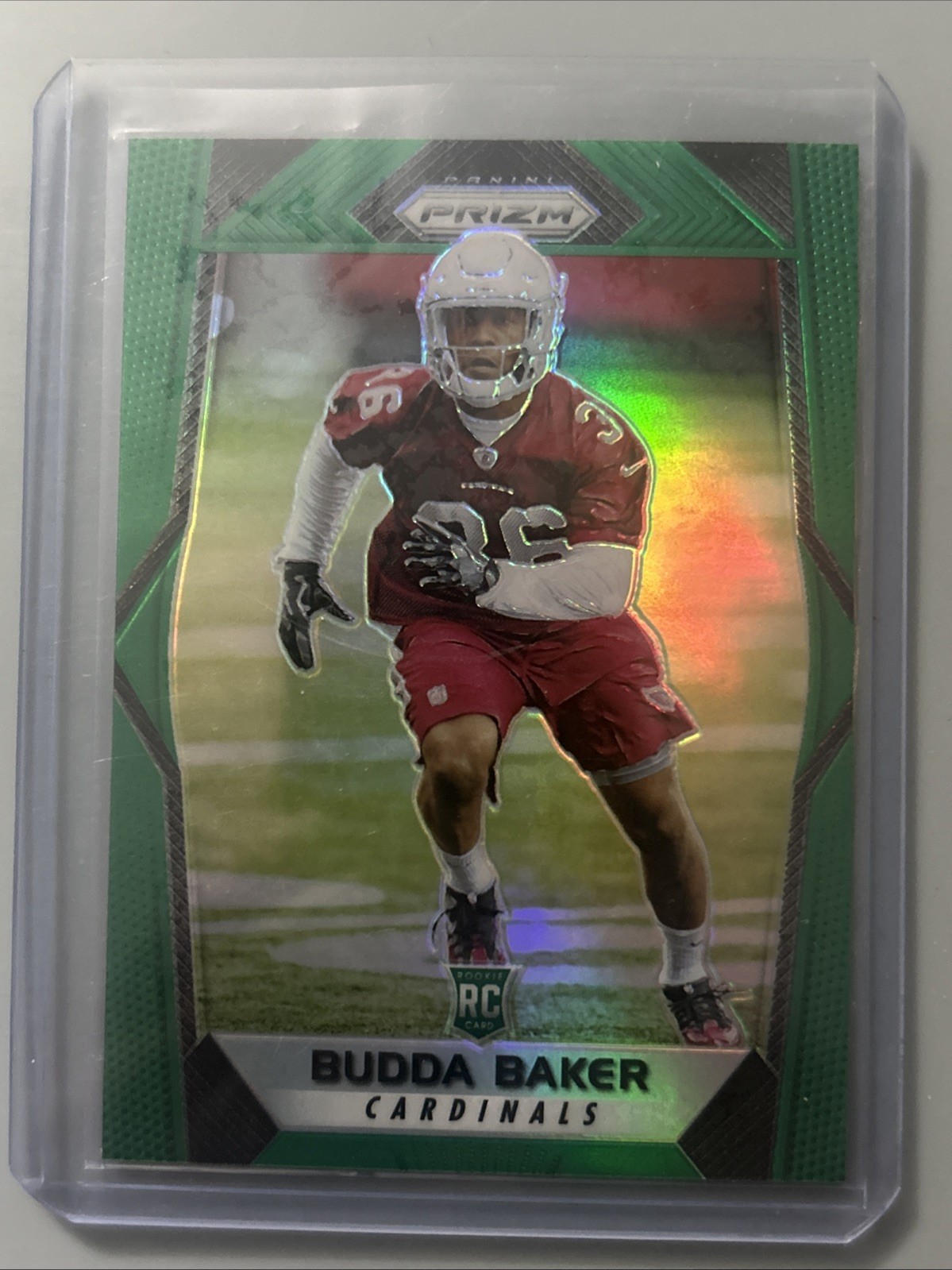 BUDDA BAKER 2017 NFL Panini Prizm RC GREEN Rookie Card #256