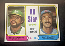 1974 Topps #338 Reggie Jackson & Billy Williams All Stars Baseball Card Ex