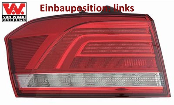 VAN Wezel 5743921 Heckleuchte Links RüCklicht Hecklicht RüCkleuchte FüR VW-image