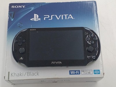 PS Vita PCH-2000 Konsole Schwarz PSV Slim Box