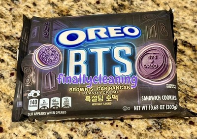 New BTS Limited Edition Oreo Brown Sugar Pancake Sandwich Cookies 10.68 OZ