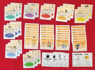 Cat Opoly Property Cat-Astrophe & Purrrfect Cards