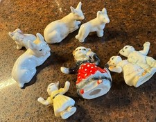 Vintage Bone China Cat Three Little Kittens W...