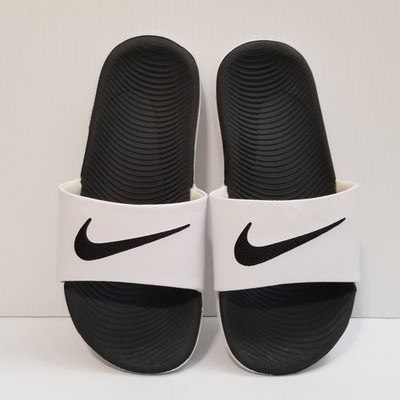 Nike Kawa Slide Kids Youth White/Black Solar Soft 819352-100 Size 3Y US/35 EUR