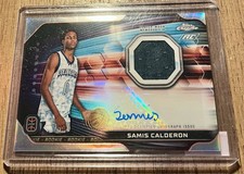 2023-24 Topps Chrome OTE SAMIS CALDERON Silver Refractor Auto PATCH Rookie Card