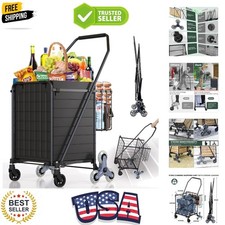 Stair Climbing Shopping Cart for Groceries, 280LBS Load Grocery Cart