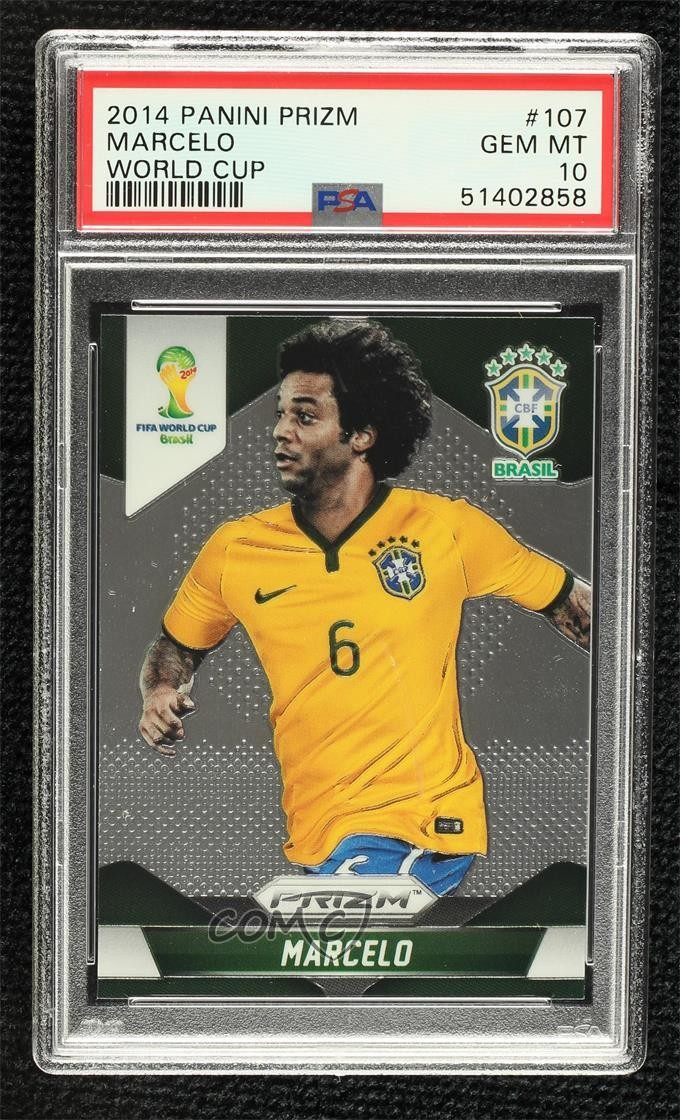 2014 Panini Prizm World Cup Marcelo #107 PSA 10 GEM MT 00ur