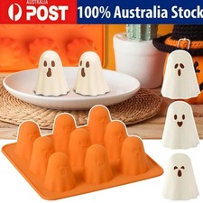 3D Ghost Silicone Molds Chocolate Molds 8-Cavity Cute Ghost Mold Halloween Decor