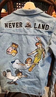 Cakeworthy Neverland Peter Pan Denim Jacket Small Disney